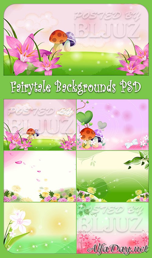 Fairytale Backgrounds PSD