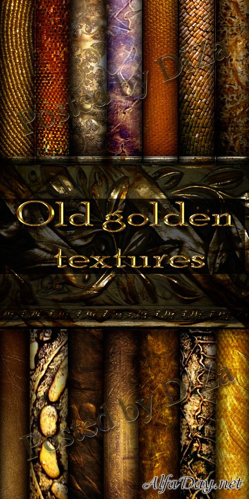 Old golden textures