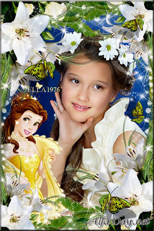 ������������� ������� ������� - Disney Princess and Flowers