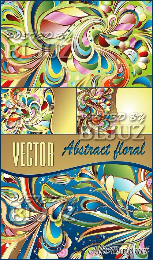 Abstract floral Stock Vector