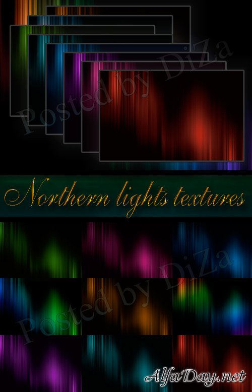 �������� - �������� ������ / Northern lights textures