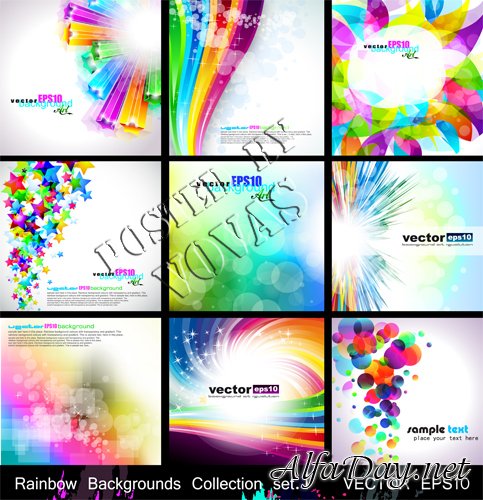 ��������� �������� ��������� ����� / Rainbow Backgrounds Collections
