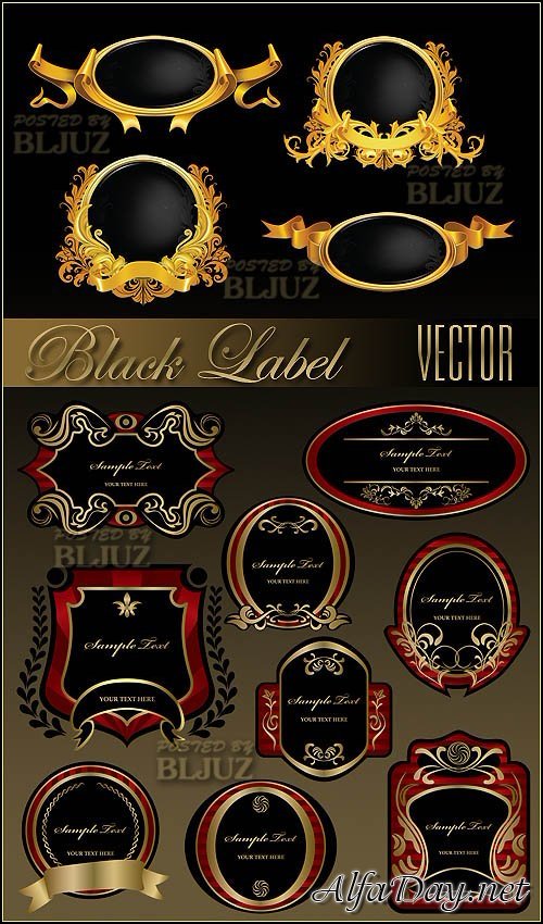 ��������� ������� - ׸���� ������ / Black Label Vector