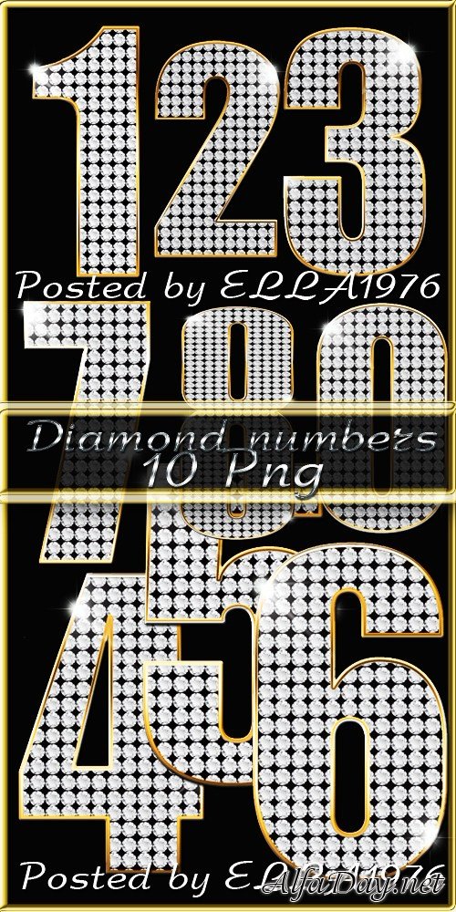 ������� PNG - ������������� ����� / Diamond Numbers