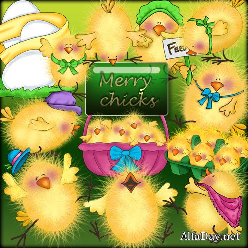 Merry chicks - ������� ������� � png