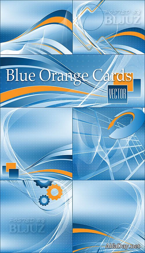 Blue Orange Cards