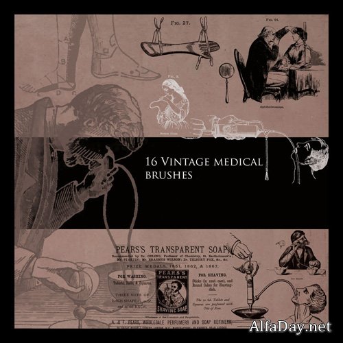 Vintage Medical Brushes