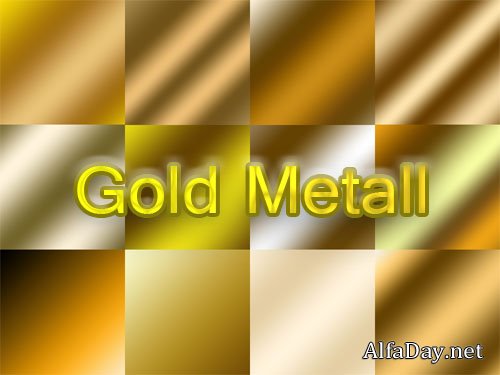 ��������� ��� Photoshop - ������� ������ / Gold Metal Gradients