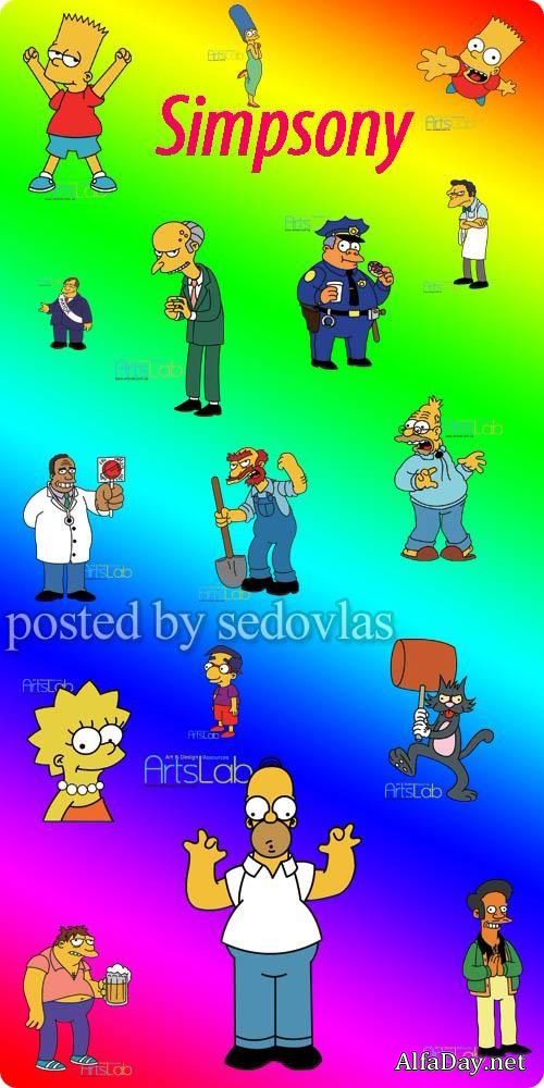 Cartoon Vector Clipart - Simpsony