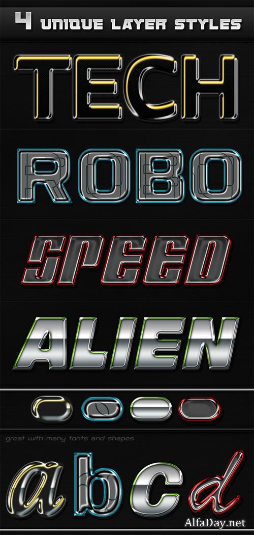 ������������ ����� ��� Photoshop - High-Tech