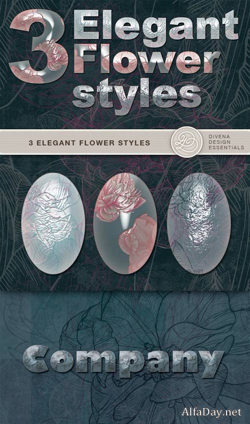 Elegant Flower Photoshop Styles for free