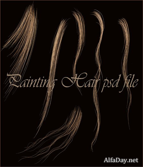 Hair stock psd file