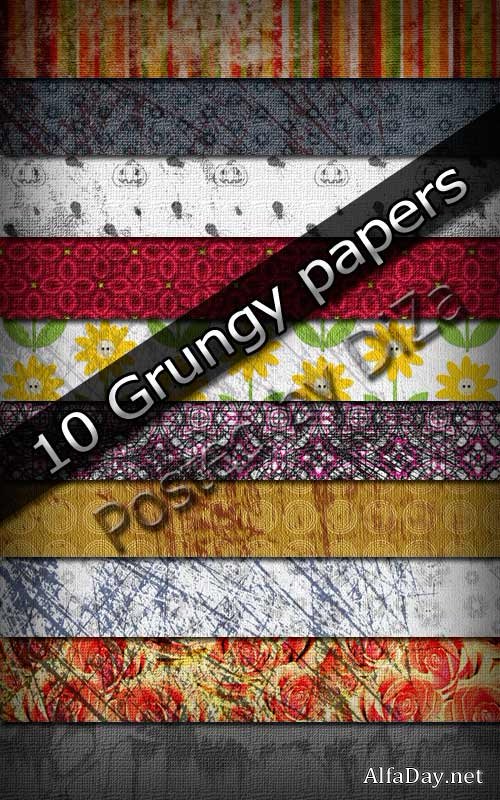 10 Grungy papers
