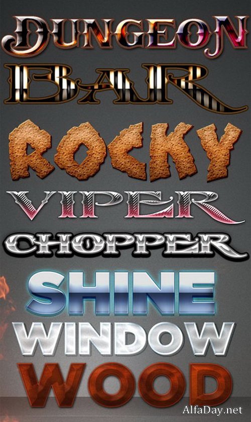 �������� ������������ ������ ��� Photoshop - Choper, Viper, Wood