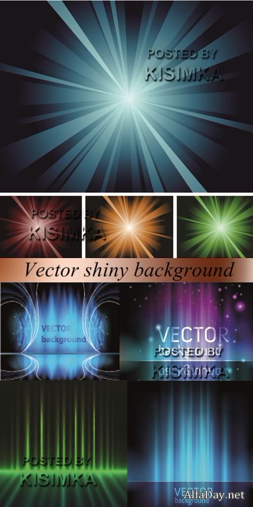 Stock: Vector shiny background 7