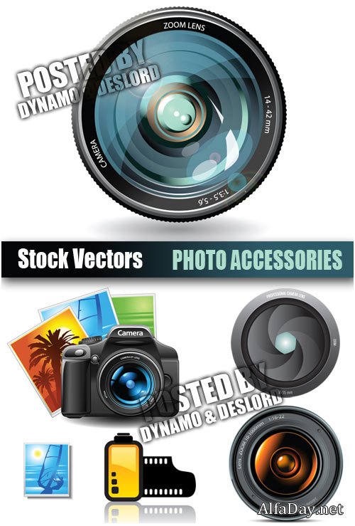 Photo accessories - Stock Vectors