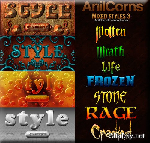Set of the varied styles - 16