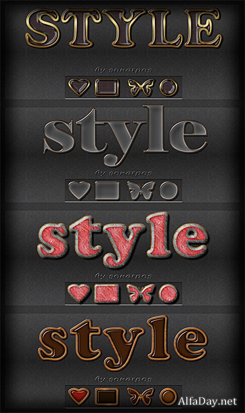 Set of the varied styles - 17