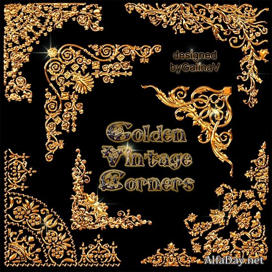 ������� ��������� ������ ��� ������� | Golden Corners for Design PSD