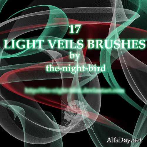 ����� ��� Photoshop - ˸���� �����, �������� ����� Silk Veil Brushes