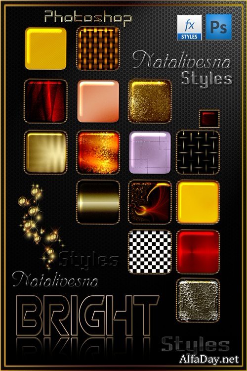 ����� �����  ��� Photoshop  - Bright styles for Photoshop