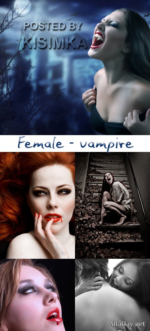 ���� ������� - ������� ������ Stock Photo Female - vampire