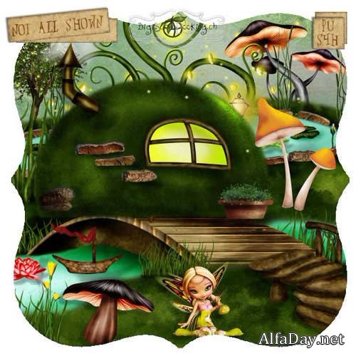 �������������� �����-����� � ��������� ���� - �������� �������� Scrap - Set Autre monde