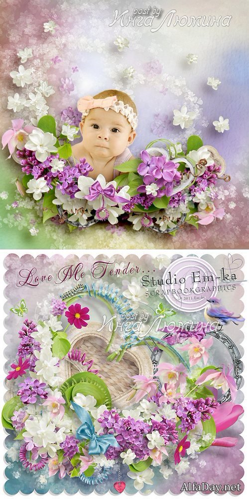 ������ ��������� �����-����� ��� ������� � ����������� Scrap kit Love Me Tender