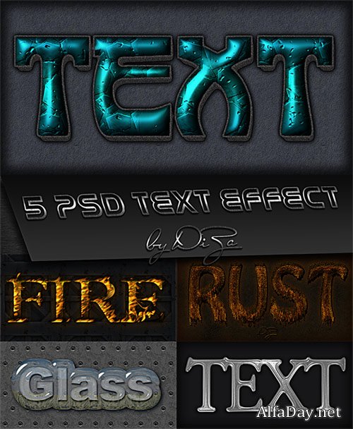 ��������� ������ - ����� ��� �������� Psd Text Effect