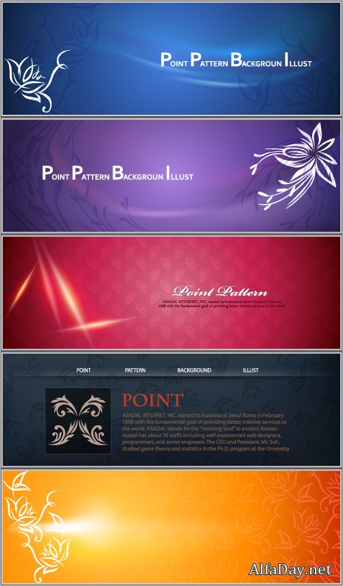 ������� ����������� ��������� ������� Vector Color Banners