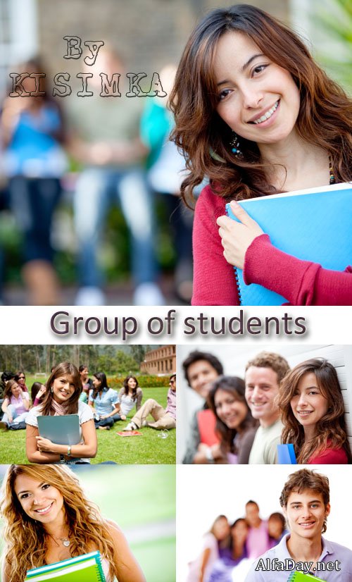 Stock Photo: Group of students