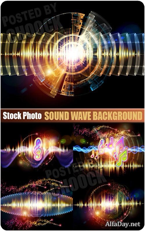 ���� �� ��������� ������� - ��������� ������� Sound Wave Backgrounds