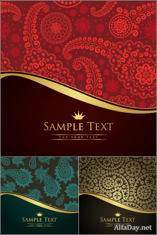 ��������� ���� � ���������� Vector Ornament Backgrounds