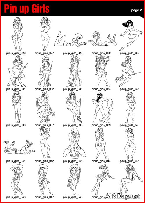 ��������� ������� - ���������� ������� ������� � ����� ���-�� Pin Up Girls 3