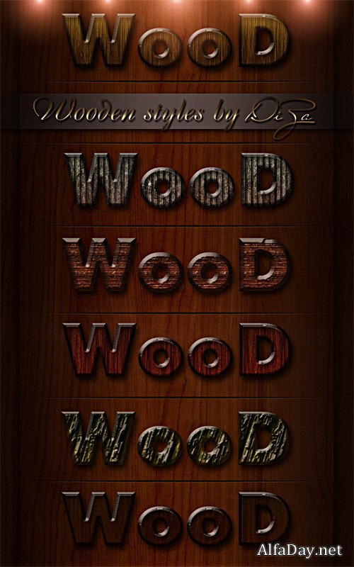 Wooden Styles for Photoshop
