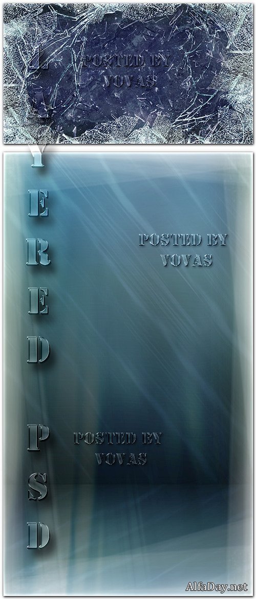 ������������ PSD ��������� ���������� ����, �������� ������ Glass Explosion