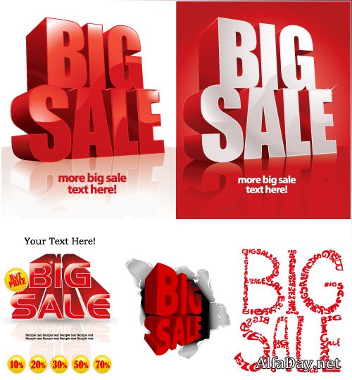 ��������� ������� ������� ���������� Big Sale Vector