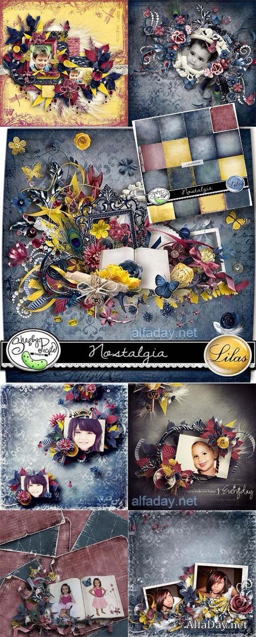 ��������� �����-����� ���������� | Vintage Scrap Kit Nostalgia