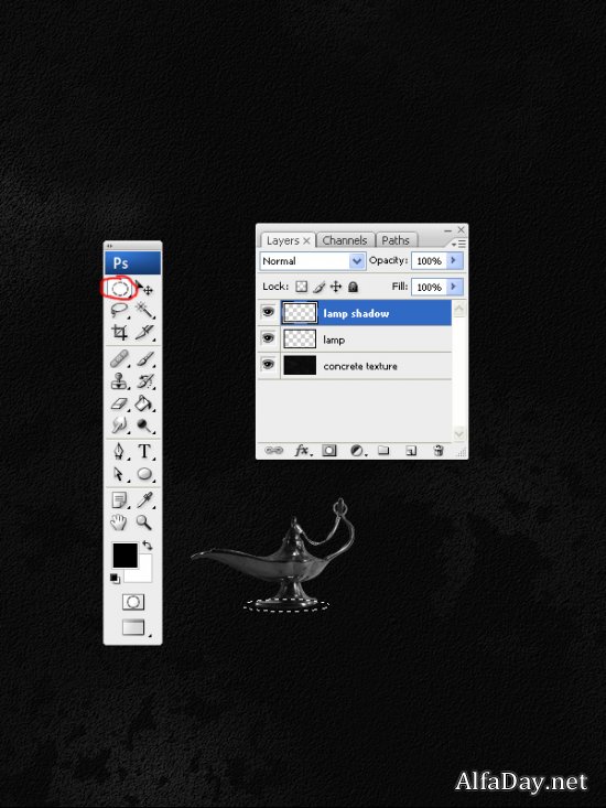 �������� ����������� ��������� ������ � �������� - ���� Photoshop