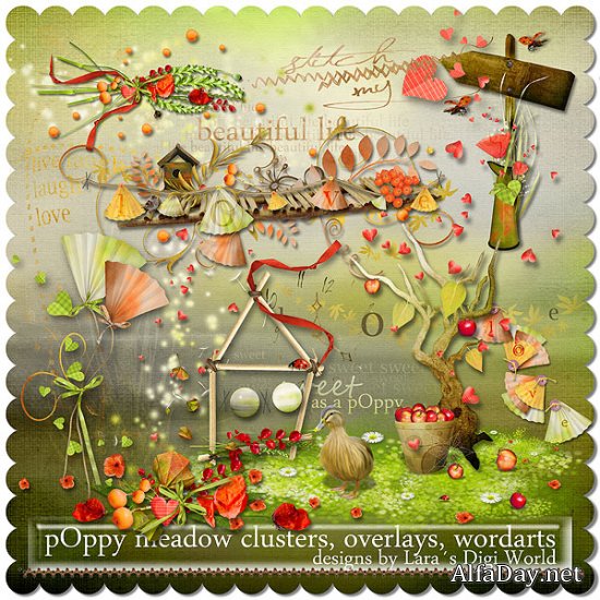 �������� �����-����� - ������� ���. Scrap - Poppy meadow