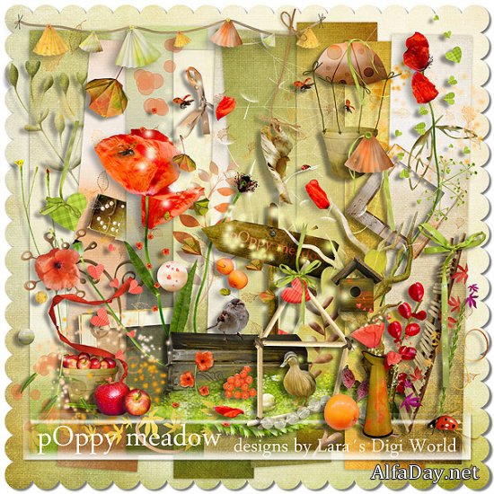 �������� �����-����� - ������� ���. Scrap - Poppy meadow