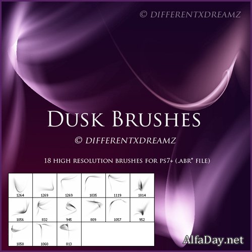 ����� ��� �������� ������, ��� | Dusk Photoshop Brushes