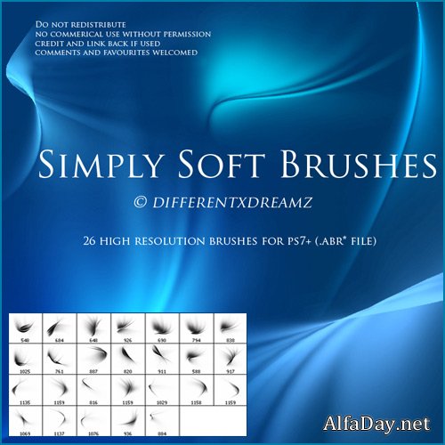 ����� ��� �������� - ����������� ������, ����� � ����� Simply Soft Photoshop Brushes