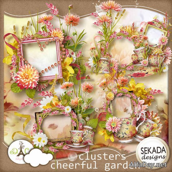 �����-����� - ������� ��� Scrap Cheerful Garden