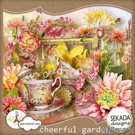 �����-����� - ������� ��� Scrap Cheerful Garden