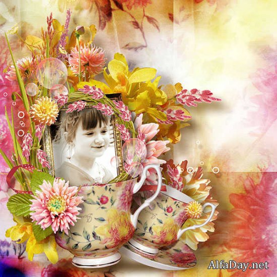 �����-����� - ������� ��� Scrap Cheerful Garden