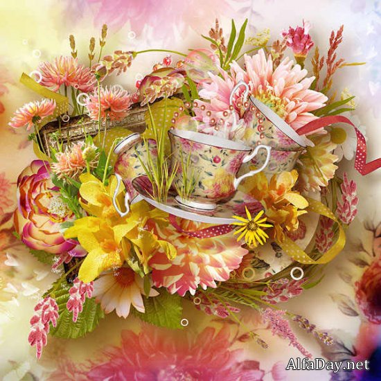 �����-����� - ������� ��� Scrap Cheerful Garden