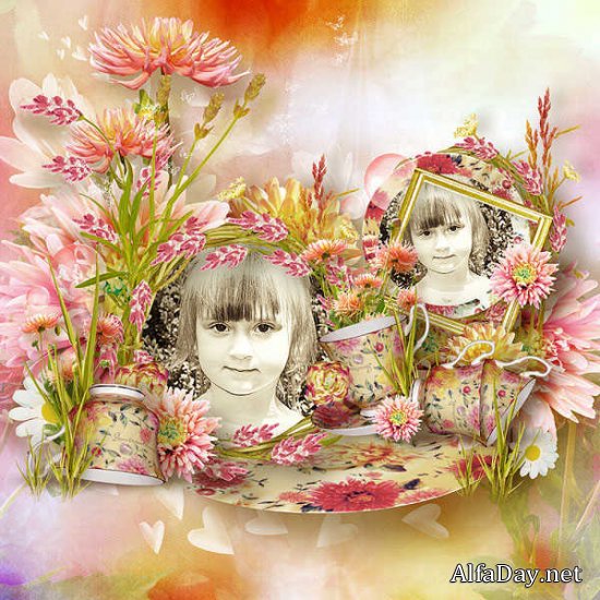 �����-����� - ������� ��� Scrap Cheerful Garden