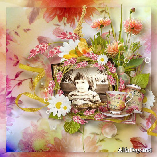 �����-����� - ������� ��� Scrap Cheerful Garden