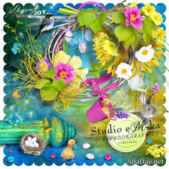 �����-����� - ��������� ����� Scrap Joyful Spring